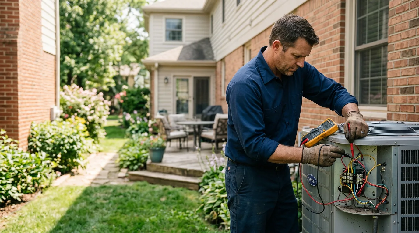 HVAC technician working near Cornish, NH